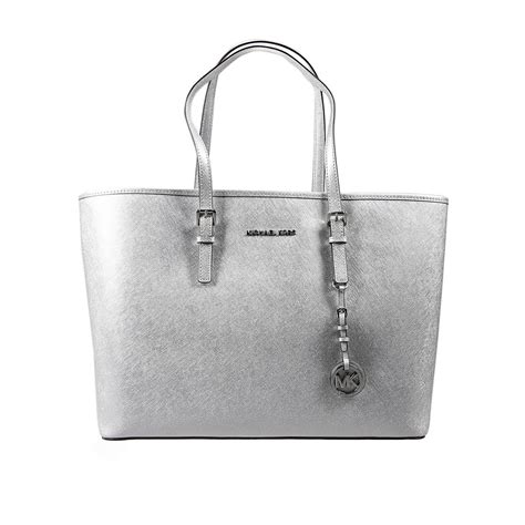 michael kors tasche weiß ns|Michael Kors purses silver.